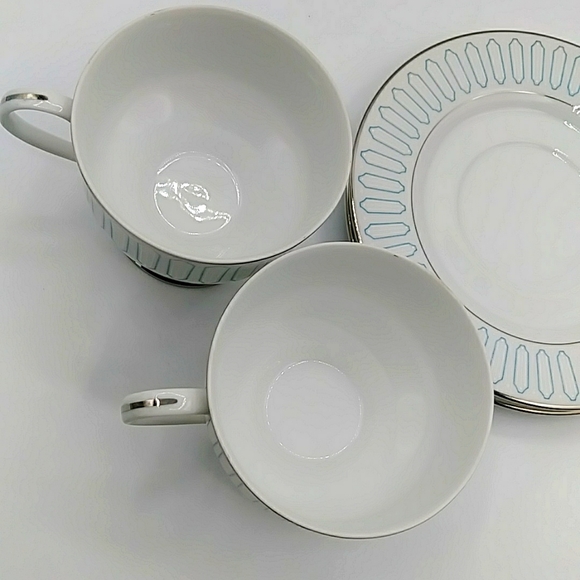 2 Sets Jackson International Cups & Saucers. MCM. - Picture 6 of 8